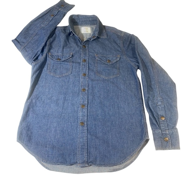 Billy Reid Blue Casual Button Down Shirt - Picture 2 of 7